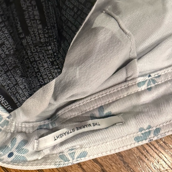 Zara Light Blue Marine Floral High Rise Jeans size 6 - Picture 10 of 10